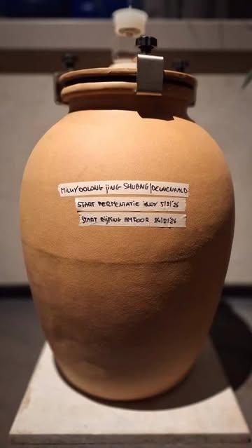 ✨ Groot nieuws! ✨

We zijn supertrots om aan te kondigen dat we samen met @thehungarianamphoraproject werken aan een gloednieuw project 🍃

We laten onze kombucha’s rijpen op amphora’s – een eeuwenoude techniek die bekend staat om haar natuurlijke micro-oxidatie en pure smaakontwikkeling. En… onze allereerste batch ligt al te rijpen! 🏺

De smaak?
🍵 Milky Oolong Jing Shuang
🌲 Dennennaald

Een combinatie van zachte, romige oolongtonen met frisse, harsachtige en bosachtige aroma’s van dennennaald. Door de rijping op amphora verwachten we extra diepgang, rondeur en een verfijnde complexiteit.

Traditie ontmoet innovatie – en dit is nog maar het begin.

Stay tuned… 🍃✨

#kombucha #fermentatie #amphora #craftdrinks #oolong @desmetnl3 @het_vliegend_tapijt @felixfrancois_