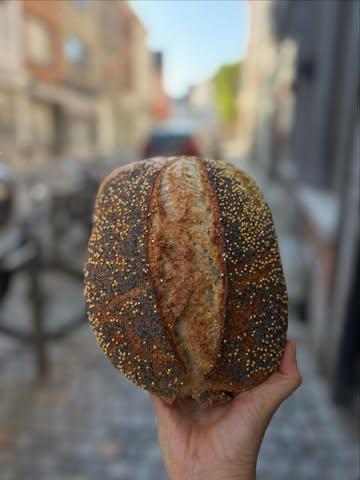 Schone woensdag! Deze 3 broden staan vast op woensdagmenu: Gierst-maanzaad, tienerbrood (met oergranen en roggekorrel) en de klassieker: het Deens rugbrød! Open tot 18u vandaag ☀️ ☀️ ☀️