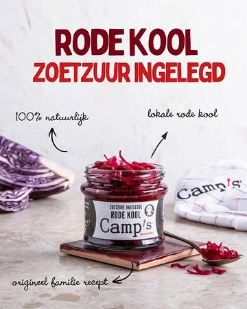 Camp’s zoetzuur ingelegde rode kool! 😄
Heerlijk in een salade 🥗, op een hotdog 🌭of als iets knapperig op de burger 🍔.
#pickleyoursenses #pickleyoursalade #pickleyourburger