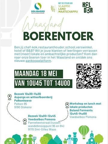 Van veld tot bord, in één dag ervaren? Kom naar onze Boerentoer in het Waasland op 18 mei.

Na een eerste geslaagde editie zetten we bij Helder verder in op verbinding, transparantie en korte keten.
Daarom organiseren we op 18 mei een tweede Boerentoer —  in het Waasland.

Samen met onze partners nemen we je mee achter de schermen van lokale productie en tonen we hoe Helder bruggen bouwt tussen producent en professionele keuken.

Wat mag je verwachten?

🌱 Een bezoek aan Polkenhoeve @depolkenhoeve 
Een asperge- en witloofboerderij waar vakmanschap en seizoensproductie centraal staan.

🌳 Een bezoek aan het voedselbos van Pomona Puur Natuur @pomona.puurnatuur 
Waar biodiversiteit, lokale teelt en toekomstgericht denken samenkomen.

🥕 Een workshop en lunch met lokale producten, verzorgd door Boland Ferments @bolandferments 
Midden in het voedselbos — puur, voedend en inspirerend.

Tijdens deze dag krijg je niet alleen een inkijk in hoe lokale productie werkt, maar ook in hoe Helder dit alles samenbrengt in één helder B2B-platform:
✔️ lokaal aankopen zonder complexiteit
✔️ één bestelling, één levering, één factuur
✔️ directe verbinding met producenten

👉 Kom naar onze Boerentoer in het Waasland en ontdek ons aankoopplatform.

Voor wie?
Restaurants, cateraars, scholen, aankopers en iedereen die bewust wil kiezen voor lokaal, transparant en kwalitatief voedsel.

Schrijf je in via de link of via pb en ervaar het zelf.

https://docs.google.com/forms/d/e/1FAIpQLSefHaC5R16VKxvSgS-nAfoe0Brh0kHSuxFgdsv8wBiS6HO5YA/viewform?usp=send_form

We kijken ernaar uit je te ontmoeten.

#Helder #Boerentoer #KorteKeten #Waasland #LokaleProducenten @solidagro_ngo