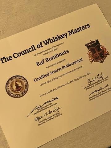 I’m already proud of this one, but it’s just the beginning. The road to becoming a Master of Scotch Whisky will be a tough one, requiring a lot of energy and perseverance. But I’m looking forward to it. Slàinte