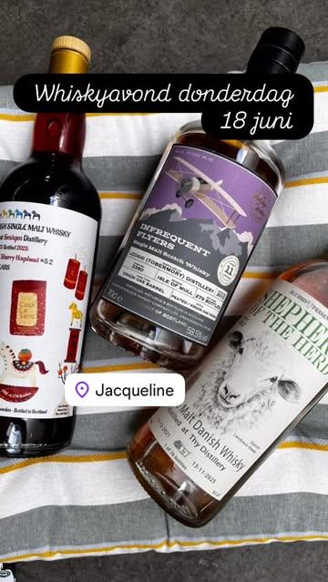 Reserveren via: www.restaurantjacqueline.be

Tijdens deze avond serveren we:
Amuse:
Gerookt Sardientje
Ardnamurchan 10y Highland (niet geturfd)
Gerecht 1:
Tartaar van Rund - Daslook 
Raasay Hebridean Single Malt Isle of Raasay 
Benromach 15y Speyside 
Gerecht 2:
Zalm Label Rouge / Belgische Saffraan / Rozen 
Thy 3Y Shepherd of the herd 2 klubb 23 Danish 
Talisker Distillers Edition 2022 Isle of Skye 
Hoofdgerecht
Entrecote Holstein & Havian Blanc Bleu / Seizoens Salade / Geroosterde Aardappel 
Ledaig 11y Tobermory Infrequent Flyers Isle of Mull 
Smögen 12Y 1st Fill PX Sherry Hogshead Cask Le Sens Swedish 

Bij het menu schenken we een selectie van 7 x 2 cl whisky’s.
Prijs 128 euro pp.
Reserveren is mogelijk via onze website: www.restaurantjacqueline.be met vermelding van whiskyavond op desbetreffende dag.

#whisky #boechout #belgianrestaurant #whiskylover #whiskytime