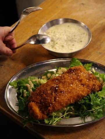 Cordon bleu de Coucou de Malines, coquillettes à la crème de Morbier 🧀🫠💛 MIDI & SOIR