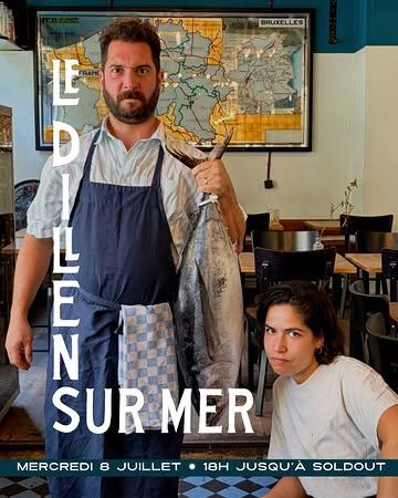 Ce mercredi 8 juillet, de 18h jusqu’à sold out, c’est le DILLENS SUR MER 🦐🐟🐚

Au programme : des huîtres, du thon, des moules de bouchots à la tomate, des cuisses de grenouilles, etc…

Pas de réservations 🦪🦀