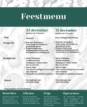 Partyyyyy time ☆

Ons Feestmenu is er !!

#plantbased #biologisch #leuven #vegan #goodfeeling #party #holidays #plantaardig