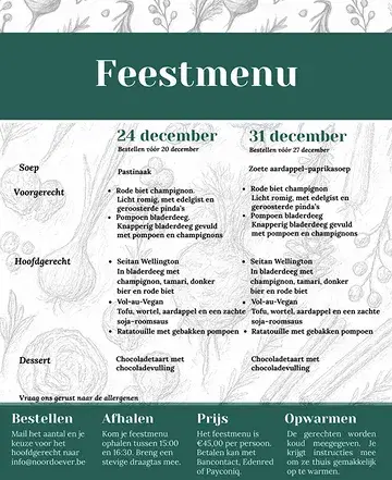 Partyyyyy time ☆

Ons Feestmenu is er !!

#plantbased #biologisch #leuven #vegan #goodfeeling #party #holidays #plantaardig