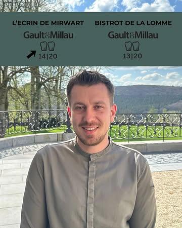 Une belle reconnaissance pour nos deux tables ! 🌟

Le guide Gault & Millau 2026 nous honore à nouveau :
✨ 14/20 pour L’Écrin de Mirwart, notre restaurant gastronomique, qui poursuit sa progression
🍴 13/20 pour le Bistrot de la Lomme, notre restaurant bistronomique, pour sa deuxième année consécutive dans le guide

Un immense merci à notre chef, Jimmy Boniface, pour sa passion pour la cuisine qui met si brillamment en valeur notre établissement, ainsi qu’à nos équipes et à nos clients pour leur confiance. 
C’est grâce à vous que cette belle aventure continue ! 💛

Nous remercions également Gault & Millau pour sa visite et ses commentaires précieux.
Nous vous invitons d’ailleurs à découvrir leurs commentaires sur leur site : https://www.gaultmillau.be/fr 

Et si vous souhaitez réserver une table, n’hésitez plus ! 👉🏻 https://fr.chateaudemirwart.com/restaurant-brasserie