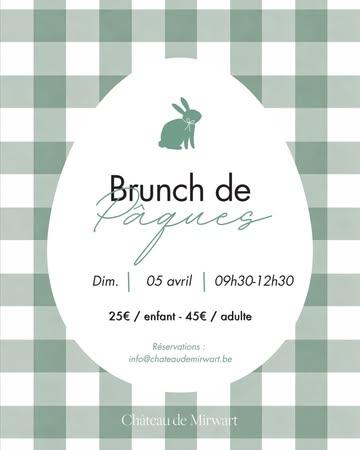 🐣 Brunch de Pâques au Château de Mirwart 🌸

Célébrez Pâques dans le cadre enchanteur du Château de Mirwart et profitez d’un brunch convivial et gourmand au cœur des forêts ardennaises.

📅 Dimanche 05 avril 2026
🕘 De 9h30 à 12h30
💶 45 € par adulte | 25 € par enfant (jusqu’à 12 ans)
🥂 Sélection de boissons soft – pas d’alcool
📍 Rue du Château 29, 6870 Mirwart

Un moment de partage, de saveurs et de douceur à vivre en famille ou entre amis.

📩 Réservation par email : info@chateaudemirwart.be

Nous avons hâte de vous accueillir ✨

#chateaudemirwart #hotelrestaurant #wallonie #castle #provincedeluxembourg