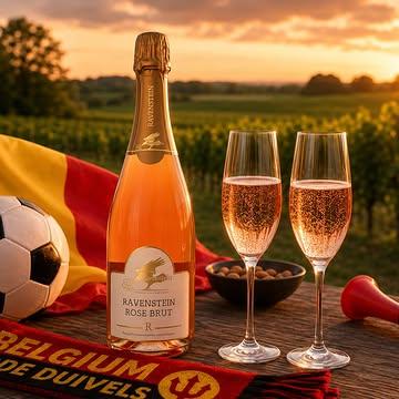 ⚽ Allez allez Rode Duivels! ⚽

Vanavond supporteren wij mee voor onze Belgische trots! Met dit heerlijke zomerweer klinken we op een sterke wedstrijd met een gekoeld glas Ravenstein Rosé. 🍷☀️

Succes aan onze Rode Duivels! Maak er een mooie avond van en laat ons genieten van mooi voetbal.