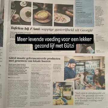 Voor t eerst in de krant. kom onze kimchi's en krauts op basis van de overvloed van de boeren proeven #livingfood #circulair #fermentation