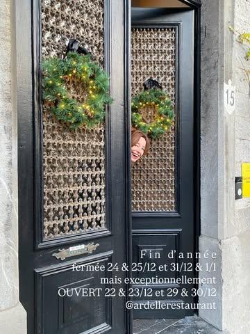F i n  d’ a n n é e 
fermée 24 & 25/12 et 31/12 & 1/1
mais exceptionnellement 
OUVERT 22 & 23/12 et 29 & 30/12
@ardellerestaurant

#festive #ardellerestaurant #tablevivante #rochefortbelgium