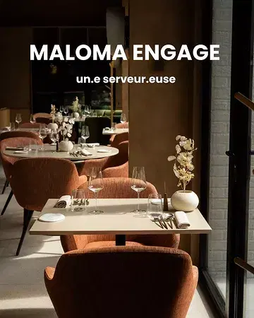 We’re looking for a waiter / waitress to join our team at Màloma.

Part-time position from Wednesday to Saturday, working alongside an amazing team in a beautiful natural environment. Student job and flexi-job welcome.

👉 Send your CV to info@maloma.restaurant and join us!
