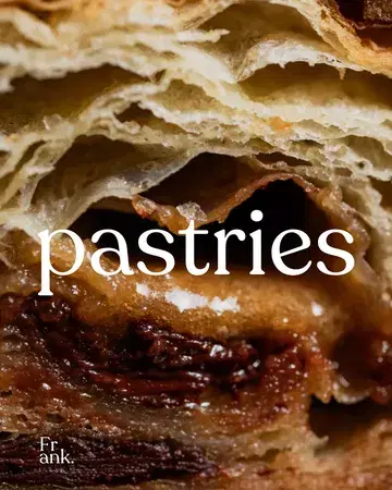 Not your ordinary pain au chocolat. We made it Frank by adding almond cream. Until sold out! 🖤 #frankbrussels