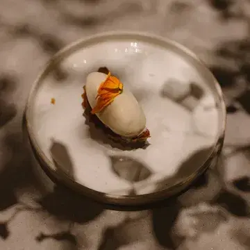 Witte chocolade, citrusafrikaan, shortcrust, amandel, abrikoos.

#restaurantgent #duurzamekeuken #lokaal