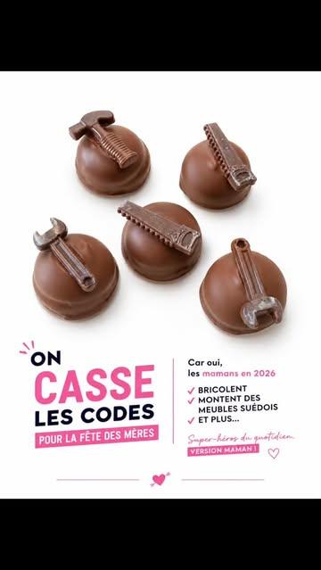 On casse les codes ! 
#patisserewilmot #chocolate #fêtedesmeres