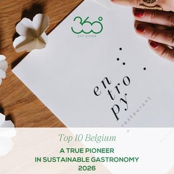 𝟒 𝐲𝐞𝐚𝐫𝐬 𝐝𝐨𝐰𝐧 𝐭𝐡𝐞 𝐫𝐨𝐚𝐝. 𝐀 𝐫𝐞𝐬𝐭𝐚𝐮𝐫𝐚𝐧𝐭. 𝐁𝐮𝐭 𝐧𝐨𝐭 𝐨𝐧𝐥𝐲.

Being recognised among the Top 10 in Belgium by the @360eatguide is an honour — but more than a destination, it feels like a reminder of the path we’re building every day.

This guide holds a special place in our hearts as it combines social purpose and sustainable approach in its core ranking . 

We love the amazing selection that came up in 2026 for Belgium with @airdutemps_belgium @bargebrussels @humushortense @maloma.comptoir @restaurantnathan @publiekgent @neon.restaurant @vin_dou @novasintniklaas 

Through @entropyrestaurant and @hearthproject, we keep on researching how to bring more soul, more awareness, and more consciousness to the plate. 

Because nothing is fixed — everything is in constant evolution. In a world where gastronomy has long valued rigidity and conventionalism, we try to stay agile, attentive, and connected to the challenges of our time.

Above all, this journey is not ours alone. 

Thank you to the community growing around us — to the curious minds, the guests, the partners, and everyone joining our workshops, conversations, and keynote moments. 

𝐘𝐨𝐮 𝐠𝐢𝐯𝐞 𝐦𝐞𝐚𝐧𝐢𝐧𝐠 𝐭𝐨 𝐰𝐡𝐚𝐭 𝐰𝐞 𝐝𝐨.

Stay tuned — 

2026 will be more hybrid than ever:
discussions about the world we live in, expert panels on food, health & sustainability, and initiatives bringing awareness to children and schools.

👉Less culinary conventionalism.
👉More food for thought for all.

If you want to be part of this movement, reach out, follow us, and subscribe to our newsletter.

📸 @maurice.jaccard 

#EntropyRestaurant #HearthProject #360eatguide