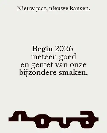 Nieuw jaar, nieuwe kansen. Begin meteen goed in 2026! Laat je verrassen, inspireren, verwarmen,... door onze bijzondere ingrediënten, unieke smaken en creatieve ietwat eigenwijze kijk op de dingen. 

Novanova.be