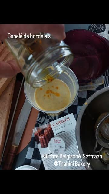 Canelé de bordelais,  subtiel op smaak gebracht met Belgische Saffraan Hemelse smaak 😇