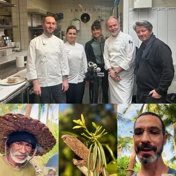 #ingredientsdumonde #nouvellecaledonie #francetv 

 « La Fille du Soleil »

  Retour sur la journée de ce vendredi, où Pascal Delvalkeneer que nous remercions chaleureusement @pascaldevalkeneer @lechaletdelaforet nous ouvrait ses cuisines, afin que Nelson Lechien @nelson_lechien son pâtissier, réalise une recette autour de la Vanille de Nouvelle Calédonie pour un documentaire « La Fille du Soleil » pour « France Télévision » @france.tv réalisé par Amborella Productions @amborellaproductions 

 Nous remercions Maï Le Flomochen pour sa confiance et Aurelie Macedo @aurelie_macedo pour sa bienveillance et professionnalisme lors du tournage dans notre beau pays.

  Très heureux et honoré de partager et transmettre le beau travail de Julien Pascal et toute sa filière de la vanille de Nouvelle Calédonie, comme cette belle vanille produite par Maylé sur l’île d’Ouvea que l’on nomme « Les Portes du Paradis ».

  Mais lors de ce documentaire, nous parlons de nos liens indéfectibles avec nos différents préparateurs de vanilles, que ce soit notre vieil Ami Tahitien, Arturo @arturoeliasg au cœur du berceau de toutes les vanilles dans la Chinantla près de Oaxaca, La Reunion avec la famille Leichnig @escalebleue est leur fabuleuse Vanille Bleue, Francesco et Juliette @vanilha.st est leur vanille aux notes de cacao sur l’île de Sao Tomé, ou encore Naomy et sa coopérative de femmes à qui nous payons 30% plus cher que le marché actuel afin de pérenniser son modèle économique.

  Pérenniser ces modèles économiques et humains si fragiles qui font sens. Comme disait Pierre Gagnaire, faire de sa passion quelque chose qui donne un sens à votre Vie.