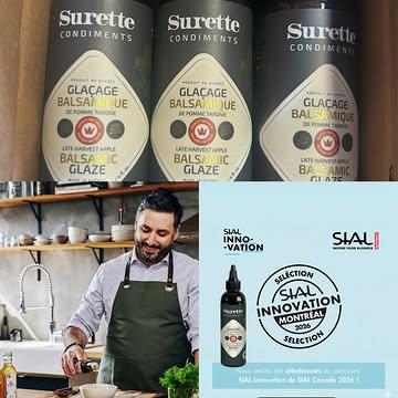 #ingredientsdumonde #surettecondiments #cyrilgonzales @cyrilgonzales @surettecondiments @ingredientsdumonde.com_ 

  Nous sommes très heureux de vous proposer et partager ce nouveau produit exceptionnel de notre « Maître Assembleur » québécois Cyril de la Surette, après son délicieux Balsamique de pommes tardives que vous adorez, vous allez craquer pour cette gourmandise appréciée au dernier Sial Canada 🇨🇦 

  Ce glaçage balsamique naturel, issu d’une cuisson lente de moût de pomme tardive et de datte, séduit par sa texture envoûtante, ses arômes de fruits confits et sa légère acidité qui sublimeront vos créations culinaires.

  This natural balsamic glaze, crafted from a slow-cooked blend of late apple must and date, captivates with its enchanting texture, candied fruit aromas and subtle acidity that will elevate your culinary creations.