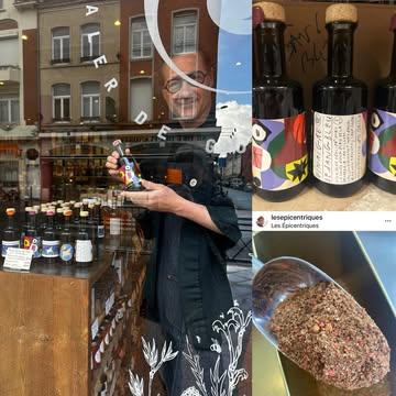 #ingredientsdumonde #lesepicentriques #lille #terragrappa #vinaigreriesainteodile 

  Très heureux de partager notre passion avec notre Ami Artisan Épicier lillois Jean-Pol qui a apprécié notre Nouveau Mélange Terra Grappa réalisé à base de @grap.paris et le nouveau vinaigre « Sang Bleu » de la @vinaigrerie_sainte_odile
🔥🙏🔥