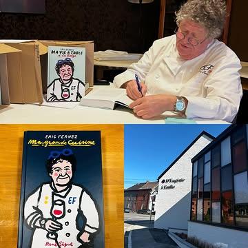 #ingredientsdumonde #ericfernez #eugenieemilie #renesepul 

 « Le Maître du Goût », après son premier livre sur sa cuisine des origines « Ma Vie à Table », Éric Fernez @eric.fernez.deugenieaemilie sort un second livre « Ma Grande Cuisine » toujours sous la plume de René Sépul @renesepul_sh.op_editions qui sais vulgariser et mettre en valeur la pensée des Chefs.

  Très honoré de partager notre passion du goût et du bon produit depuis 3 décennies Éric, et Merci pour tes bons mots au cœur de cette bible culinaire, qui est un magnifique outil de transmission culinaire sur le Chemin du Savoir, à mettre entre toutes les mains des jeunes et moins jeunes cuisiniers et épicuriens.

🔥🙏🙏🙏🔥