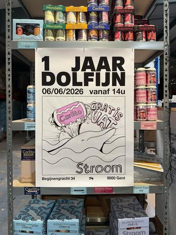 1 jaar dolfijn* — 06 juni 2026

14u-18u flash tattoos door @de_halte (€100)
19u gratis vat door @dok_brewing_company
21u gratis vat door @stroombrouwers

café doorlopend open vanaf 14u