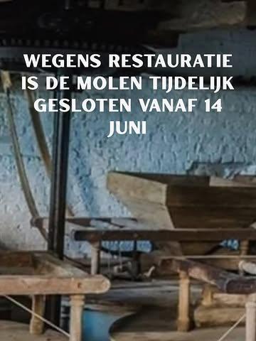 We verwachten opnieuw te kunnen malen mid juli 2026. Particulieren kunnen in afwachting meel en bloem kopen in @ohne_zwalm  @ohne.gent @ohne.merelbeke