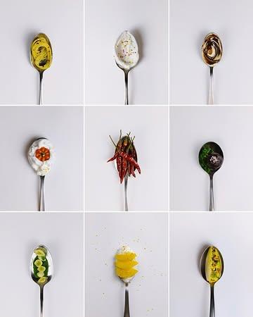 « Les Bouchées » — Exercice de stylisme culinaire par les élèves du @masterfooddesign_brussels dans le cadre du workshop de « Stylisme & Photo Culinaire » avec @laurie_greco_