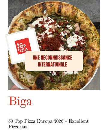 Il y a des nouvelles qui nous touchent profondément.

Aujourd’hui, BIGA fait son entrée dans le guide @50toppizza la référence mondiale de la pizza artisanale.

Une immense fierté.

Mais au fond, cette reconnaissance ne récompense pas seulement des pizzas.
Elle récompense une vision.

Depuis le premier jour, nous avons fait des choix. Des choix humains avant tout.

Nous avons choisi de nous entourer des meilleurs : une équipe passionnée, des producteurs d’exception, des artisans qui partagent la même exigence et le même respect du produit.

Nous avons choisi de prendre le temps, de privilégier la qualité à la facilité, et de construire cette aventure ici, avec la conviction que l’authenticité finit toujours par se retrouver dans l’assiette.

Être aujourd’hui remarqués par @50toppizza  est une immense joie. Cette reconnaissance nous rappelle que lorsque l’on reste fidèle à ses valeurs et que l’on s’entoure des bonnes personnes, le chemin prend tout son sens.

Merci à notre équipe, à nos producteurs, à nos partenaires, et à chacun de nos clients qui écrivent cette histoire avec nous.

Ce n’est pas une finalité.

C’est une magnifique étape, et l’envie de continuer à faire toujours mieux. 🤍🍕