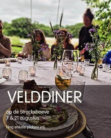 Op vrijdag 7 en 21 augustus dekken we de tafels opnieuw midden tussen het groen van de Strackxhoeve.

Verwacht een lange zomeravond, een verrassend diner en groenten en kruiden die rechtstreeks van het veld op je bord belanden. Samen tafelen, genieten van de omgeving en proeven van wat het seizoen ons brengt.

Voor beide avonden zijn nog slechts enkele plekjes vrij.

Vrijdag 7 augustus
Vrijdag 21 augustus
Strackxhoeve

Reserveer tijdig via de link in bio.
