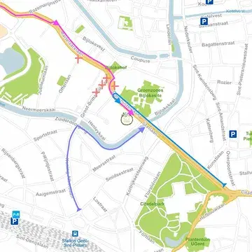 Herinrichting kruispunt Groot-Brittaniëlaan: 
We zijn gelukkig nog steeds goed bereikbaar 💚

Vanuit Citadellaan:
Doorrijden en draaien t.h.v. KASKcinema

Vanuit Einde Were:
Je kan doorrijden, het verkeer wordt even langs het andere wegdek omgeleid

Vanuit station: 
Volg Eedverbondkaai om op de Ijzerlaan te komen

Welkom 💛

#vegangent #plantaardig #biologisch #visitgent #ondernemeningentiswijs
