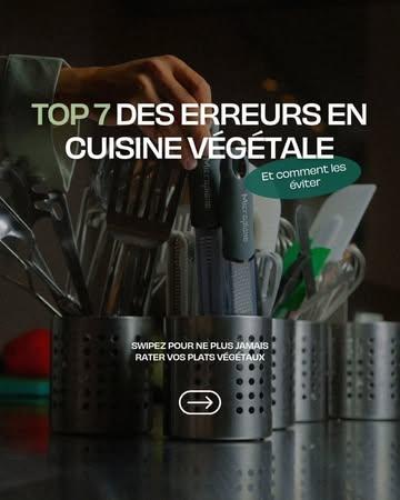 On a recensé 7 erreurs qu’on voit tous les jours en cuisine végétale… et comment les corriger sans se compliquer la vie 🙌🏼🍃

Si vos plats végétaux vous déçoivent, ce n’est pas une question de talent, mais souvent de méthodes et de réflexes.

Slide après slide, on décortique ces erreurs fréquentes et les gestes qui changent tout 🤝🏼🍃

Vous en cochez au moins une ?
Dites-nous laquelle en commentaire, et venez apprendre les bases de la cuisine végétale grâce à notre formation et nos ateliers chez Oxalis 💚

📩 Inscriptions sur notre site [lien en bio]