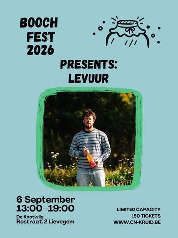 PRODUCER IN THE SPOTLIGHT // @levuur_kombucha 

Based in Ghent, Levuur is a small-batch kombucha brewery where experimentation is at the heart of every brew. Using carefully selected teas and locally grown herbs, Levuur creates unpasteurised kombuchas with playful combinations and complex flavours. Perfect as a non-alcoholic aperitif or paired with your favourite dishes.

Meet Gilles and discover Levuur at Booch Fest 2026.

Tickets in bio.