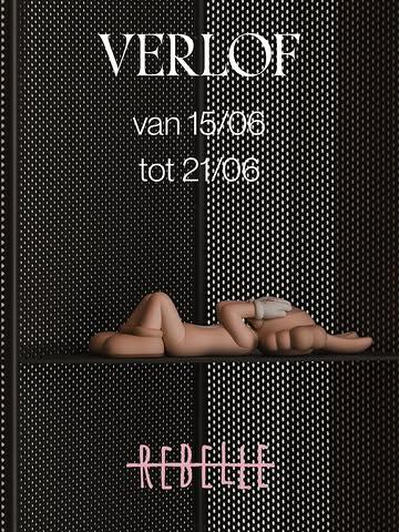 Wij gaan er een weekje tussenuit, Rebelle gaat terug open op dinsdagavond 23/06 ☀️

#thisisrebelle