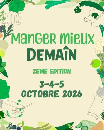 Manger mieux demain revient les 3, 4 & 5 octobre 2026 💚

Une 2eme édition à la hauteur de la 1ere… et même un peu plus :
plus de chefs, plus de workshops, un marché des producteurs gratuit et encore plein de nouveautés sur lesquelles nous travaillons en coulisses.

On a hâte de vous en dire plus…

En attendant… à vos agendas 🤩
