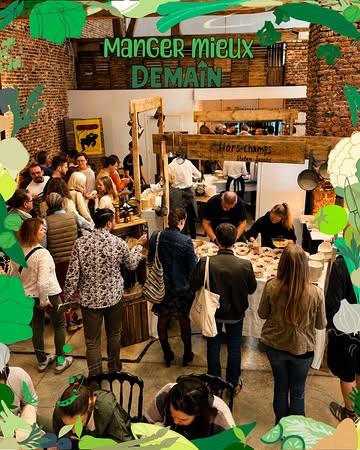 MANGER MIEUX DEMAIN — 2e édition 🌿

Les 3, 4 et 5 octobre 2026, Hors-Champs accueillera la deuxième édition de Manger Mieux Demain.

Un week-end pour goûter, rencontrer, apprendre, questionner…
et imaginer ensemble ce que pourrait être l’alimentation de demain.

Cette année, ils seront nombreux à nous rejoindre.
Des chefs, des artisans, des producteurs, des passeurs d’idées.
Des personnalités engagées, sensibles, curieuses, prêtes à partager leur vision du goût, du vivant et du territoire.

Avec la participation de :

@san_degeimbre_chef —@airdutemps_belgium **
Thomas Troupin — @toma_liege *
Mario & Aurore Elias —@cdcartculinaire *
Clément & Mounia Petitjean — @la_grappe_d_or_arlon
@ludovic_vanackere_bossime — @bossimefermegastronomique 
Joseph Cassart — @petitpaysrestaurant 
@damienbouchery — @restaurant_bouchery 
Georges Athanassopoulos — @maloma.comptoir 
Sebath Capella — @maison_lieu_de_partage 
@jeremy.vandernoot — Yirmi
Antoine Château & Margaux Balériaux — @vilainrestaurant 
Elliot Vandeveld & Adeline Barras — @entropyrestaurant_brussels 
Grégoire & Marie Gillard — @bargebrussels 
Augustin Massinon & Darius Van Hoef — @restaurantprimitif 
Caroline Baerten & @nicolasdecloedt.chef — @humushortense 
Stefan Jacobs — @hors_champs 

Trois jours pour regarder autrement ce que l’on met dans nos assiettes.
Trois jours pour se laisser inspirer.
Trois jours pour manger, peut-être, un peu mieux demain.

Ouverture de la billetterie : mercredi 29 juillet.

Notez la date.
On vous dévoile la suite très vite.