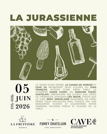 ✨ La soirée des copains jurassiens ✨

En collaboration avec @cavesa.ch, le Casino de Morges accueille une soirée dédiée aux grands vins du Jura 🍷

Autour de grandes tablées, le vigneron @marin_fumey dévoilera six cuvées du @domaine_fumey_chatelain, accompagnées d’une sélection du fromager @leo__begin et d’un menu imaginé par le chef @remy__gr.

Des vins vivants, des accords précis et cette convivialité qui prolonge les soirées bien après le dernier verre.

Vendredi 5 juin • 19h00
CHF 190.- | Menu en 6 services & vins inclus