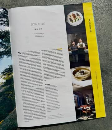 “This young 33-year-old chef is a great talent, with a cuisine that is not only high-level and refined, but also different from all the others. For me, already the discovery of the year.”

Receiving the highest score and such beautiful words means the world to us. Thank you, Bruno Vanspauwen, @destandaardmagazine 💙

“How else can you make a difference in the hospitality industry, where so many chefs are doing roughly the same thing?”
“I expect an engaging culinary evening, but that expectation is far exceeded: I move from one surprise to another delight. It begins with an outright magnificent Russian salad of celeriac, cucumber, and leek, balanced between meltingly soft yet still slightly crisp, between cool and not cold, topped with some Polish caviar, and presented in the caviar tin. I’m already amazed by the supreme control and refinement the chef demonstrates here.
Żurek is a classic in Polish cuisine: a lightly sour soup made from fermented rye. But Blogowski turns it into a contemporary, lightly foaming version, with cubes of speck and radish, without any trace of rusticity. A scallop, perfectly cooked, rests on a potato terrine with black walnut and radicchio.
Flavor definition, flavor expression, flavor balance: Blogowski brings it all together on a single plate.”
“And to complete the celebration, there is an engaging wine selection curated by a passionate sommelier.”

#review #soixanteantwerp