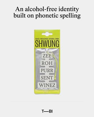 @fcklck.studio⁠ named @shwungdrinks⁠’s alcohol-free wines the way they sound aloud, so Spumante becomes [spuh-man-tay], spelt like a dictionary entry.⁠
⁠
———⁠
⁠
CREDITS⁠
Design: @fcklck.studio⁠
Brand: @shwungdrinks⁠
Typography: Feijoa and Founders Grotesk by @klim_type_foundry