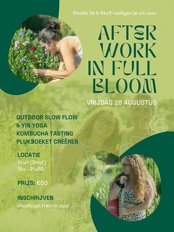 AFTER WORK IN FULL BLOOM ✨🌿

Na een drukke werkweek even uitademen, vertragen en genieten van de kleine dingen.

Tijdens after work in full bloom nodigen Studio Yo & Stuif je uit voor een zomerse avond in de natuur met:

🌱 Outdoor slow flow & yin yoga
🍹 Kombucha tasting
🌸 Je eigen plukboeket creëren

📍 Stuif (Diest)
Vrijdag 28 augustus
19u - 21u30
€50

Voel je dat je hier nood aan hebt? Dan ben je meer dan welkom. 💛

🔗 Inschrijven via de link in bio.

#afterwork #yoga #selfcare #plukboeket #slowliving