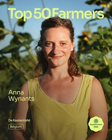 👉 Meet Anna Wynants / @de_keukentafel / 📍Belgium

@annawynants grew up on a biodynamic farm in Belgium where every meal was cooked with vegetables straight from the family's land.

She never knew anything else. Farming and cooking were never two separate things, they were one.

That childhood became a philosophy. At De Keukentafel, the 0.4-hectare regenerative market garden she runs with her sister Jozefien in Oosterzele, farming and gastronomy meet on the same plate.

She harvests vegetables in the morning, cooks them in the afternoon, and serves them to guests in the evening seated in the field where they grow.

At De Keukentafel nature writes the menu, not the other way around.

🔗Follow the link in @top50farmers bio to read Anna's full story on how the shortest supply chain in the world starts in the garden. 

✍️ Written by @top50farmers  and @helianthi_ 

#top50farmers #AnnaWynants #top50farmers2026 #DeKeukentafel #t50f2026 #T50F #regenag #regenerativeagriculture #regenerativefarming #soilhealth #knowyourfarmer #futureoffarming #europe #belgium
