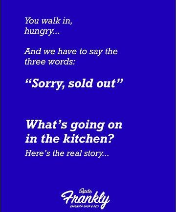 Behind the counter…