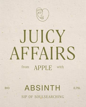 JUICY AFFAIRS 💚 sip of soulsearching. Apple artistry & ferocious bloom from wildfarming, permaculture and a zest of foodforest. Botanical mocktail mixology, 16 fresh blends, limited batch, now wildly available at LE MONDE des mille couleurs, SA 10-13H 💚 #wildfarming #permaculture #foodforestry #juicyaffairs #design #words #artwork @elvire_delanote @mondedesmillecouleurs