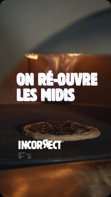 On est de retour les midis !
Du mercredi au samedi 
De juillet à fin septembre 
Carte et resto en mode normal + à emporter (viens test nos pizzas PORTAFOGLIO !)

Pour le soir rien ne change
On sera là avec nos classiques, nos pizzas déjantées et quelques nouvelles surprises ! 😮 

INCORRECT.
NASTY SOURDOUGH PIZZA INC.
Crafted. Fermented. No apologies.

🍕 Réservations : https://incorrect.reservation.barestho.com/
🌐 Site web : https://www.incorrect.pizza/
🕕 MA-SA : 18h00-21h15
🚫 FERMÉ : dimanche & lundi
📍 RUE HAUTE MARCELLE 35, NAMUR

📸 @anthonyflorio

#pizza #incorrectnamur #namurfood  #foodporn #sourdough