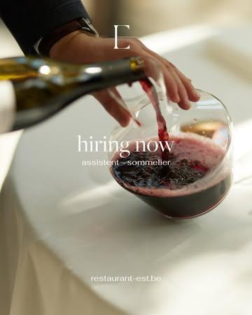 Heb jij een passie voor wijn en gastvrijheid en wil je mee bouwen aan een unieke beleving voor onze gasten?

Bij EST kom je terecht in een gedreven team waar kwaliteit, ambitie en plezier in het werk centraal staan. Als assistent-sommelier ondersteun je onze sommelier en help je mee aan een vloeiende, verfijnde service.

De functie kan zowel vast als flexi-job, ook in het weekend.

Wil je ontdekken of het klikt? Kom gerust eens langs of stuur je cv en motivatie naar:

📩 info@restaurant-est.be

#est #finedining #gastronomisch #gaultmillau #leuven #tablefever