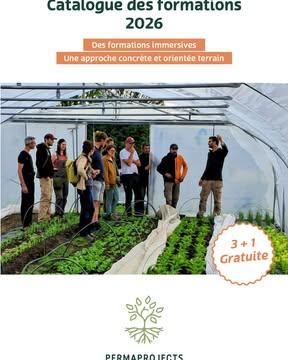 🌱 À vos agendas ! Les formations courtes débutent en juin !

Chez Permaprojects, nous proposons des formations d’une journée pour découvrir, comprendre ou approfondir le maraîchage bio.
Ici, pas de théorie hors-sol : on apprend directement sur le terrain, au contact du réel.

Ces formations s’adressent à :
🌿 porteur·euses de projet agricole
🌿 personnes en reconversion
🌿 professionnel·les du secteur
🌿 toute personne curieuse d’agriculture durable

Au programme (selon les modules) :
🌱 Plan de culture
🌿 Stratégie d’extention de saison
🥕 Maraîchage sur petite surface
📐 design de ferme

✨ Bonus pour les participant·es :
✔ 10% de réduction sur les formations en ligne de Jean-Martin Fortier
✔ Offre spéciale : 3 formations achetées = 1 offerte

Infos & inscriptions : 
https://framaforms.org/inscription-formations-courtes-2026-1778147584
