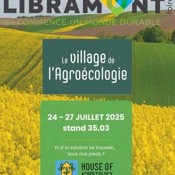 🌱 Et si les solutions aux grands défis de notre agriculture se trouvaient… sous nos pieds ?

📍 Rendez-vous du 24 au 27 juillet au Village de l'Agroécologie à la Foire de Libramont !

Avec @permaprojectsasbl et nos membres et partenaires, nous vous invitons à vivre une expérience immersive autour du concept One Health 🌍 : comprendre comment la santé des sols, des plantes, des animaux, des humains et des fermes sont profondément liées.

✨ Au programme :

🌿 Une grande serre pédagogique
🪱 Observer la vie du sol au microscope avec @PachaLab
♻️ Faire analyser gratuitement votre compost avec @bioboerderij.humus 
🐄 Comprendre le pâturage tournant avec @obsherbe 
🥕 Tester le NutriScope de @senseen_nutriscope 
🌱 Découvrir les biostimulants naturels avec @LaBiofabrique 
🌾 Explorer les couverts végétaux, une fosse pédologique, des rhizotrons et un simulateur de pluie avec @permaprojectsasbl 
🍅 Participer à la Fresque de l'Alimentation 
🍏 Déguster de délicieux jus de fruits et légumes fraîchement pressés
👨‍🌾 Échanger avec des agriculteurs, agronomes et passionnés d'agroécologie.

Une sortie inspirante pour toute la famille, pour apprendre, expérimenter… et repartir avec un autre regard sur notre alimentation et notre agriculture. 💚

📍 Stand 35.03 – Village de l'Agroécologie
📅 24 → 27 juillet

On vous attend nombreux ! 🙌

#FoireDeLibramont #Libramont #Agroécologie #OneHealth #SantéDesSols #AgricultureDurable #InnovationAgricole #Régénération #FoodSystems #Belgique #HouseOfAgroecology