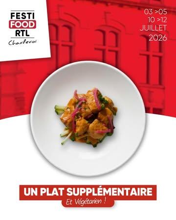 Un plat s’ajoute à la carte du Festifood !

Vous l’avez demandé ? On l’a fait ! Pour que tout le monde puisse se régaler, Tienchin Chi proposera également une alternative végétarienne à son plat de gambas. ✨

✨ Tofu, saté de Chine, lait de coco & légumes bio du Maustitchi : une assiette gourmande qui va faire voyager vos papilles.

📍 Rendez-vous les 03-05 & 10-12 juillet sur la Place Verte à Charleroi. Alors, qui viendra la goûter ? 💚