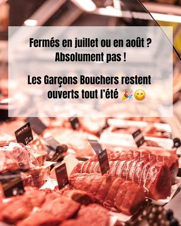 Les Garçons Bouchers ne prennent jamais congé pendant les vacances d'été !

Fidèles au poste ; canicule ou grisaille, nous sommes là pour vous servir 😋 

Bel été à toutes et tous ☀️🌻